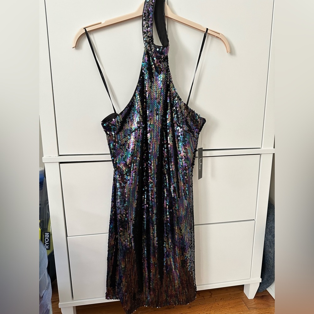 NWT Sequin Halter Lulus mini dress - PERFECT for NYE!!